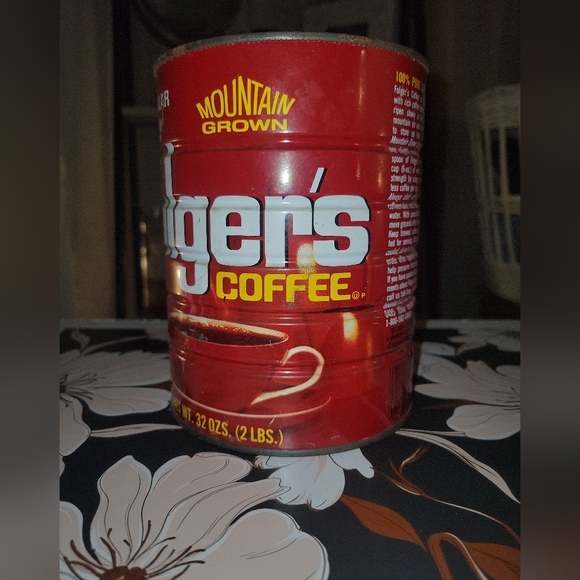 Vintage folgers brand coffee container - Picture 3 of 4